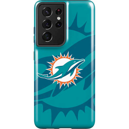 NFL Miami Dolphins Double Vision Galaxy S21 Ultra 5G Pro Case