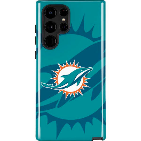 NFL Miami Dolphins Double Vision Galaxy S22 Ultra Pro Case