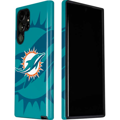 NFL Miami Dolphins Double Vision Galaxy S22 Ultra Pro Case
