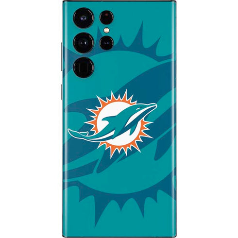 NFL Miami Dolphins Double Vision Galaxy S22 Ultra Skin