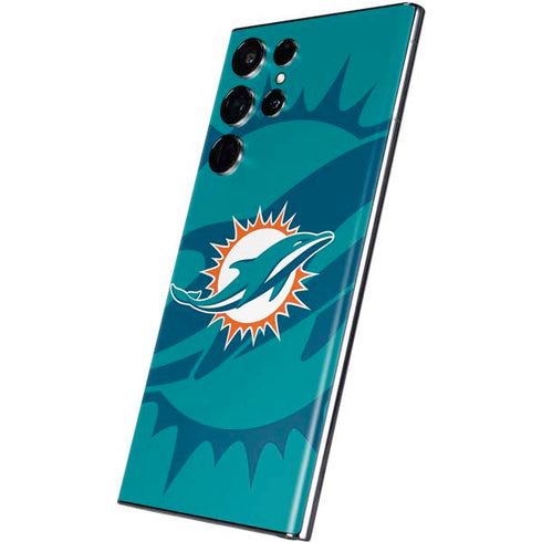 NFL Miami Dolphins Double Vision Galaxy S22 Ultra Skin