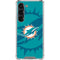 NFL Miami Dolphins Double Vision Galaxy S23 Clear Case