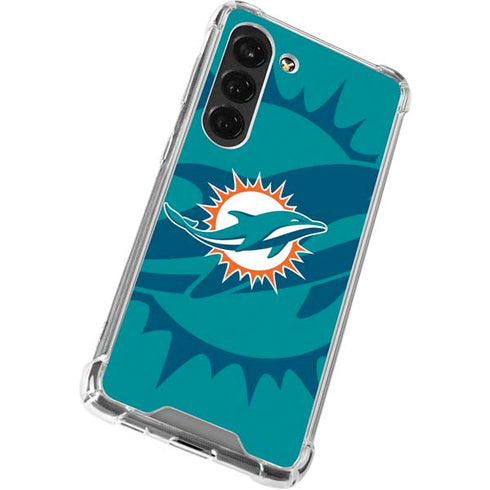 NFL Miami Dolphins Double Vision Galaxy S23 Clear Case