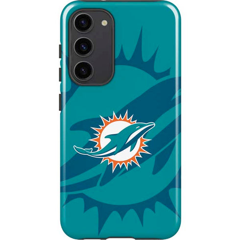 NFL Miami Dolphins Double Vision Galaxy S23 Plus Pro Case