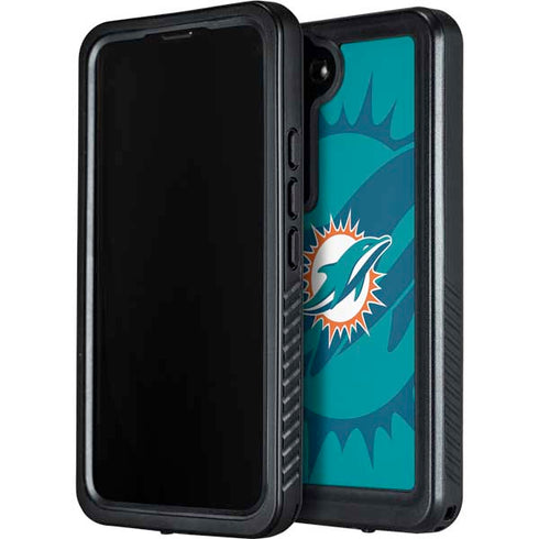 NFL Miami Dolphins Double Vision Galaxy S23 Plus Waterproof Case