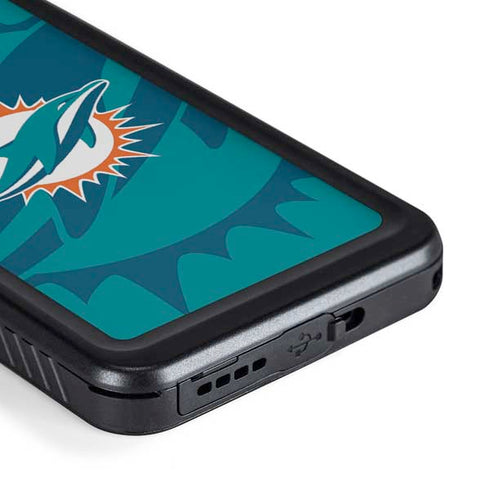 NFL Miami Dolphins Double Vision Galaxy S23 Plus Waterproof Case