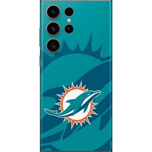 NFL Miami Dolphins Double Vision Galaxy S23 Ultra Skin