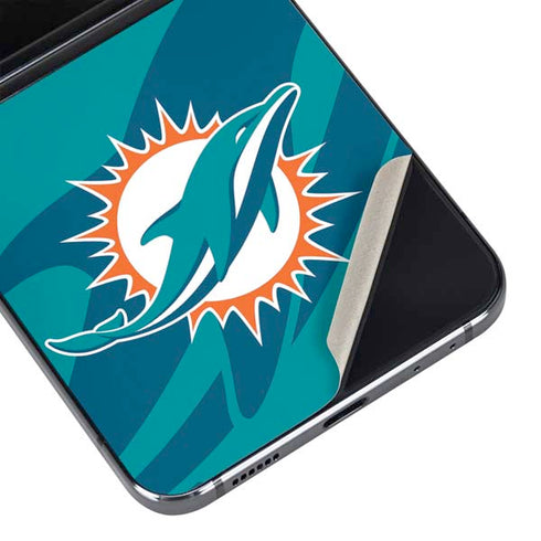 NFL Miami Dolphins Double Vision Galaxy Z Flip5 5G Skin