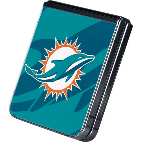 NFL Miami Dolphins Double Vision Galaxy Z Flip5 5G Skin