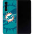 NFL Miami Dolphins Double Vision Galaxy Z Fold4 5G Skin
