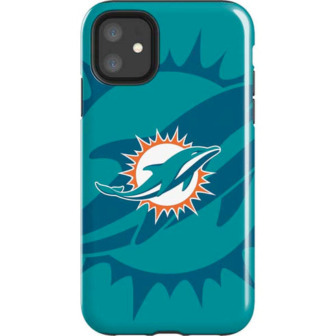 NFL Miami Dolphins Double Vision iPhone 11 Impact Case
