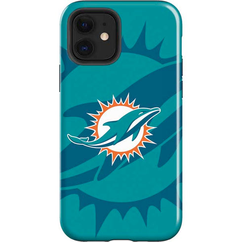 NFL Miami Dolphins Double Vision iPhone 12 Impact Case