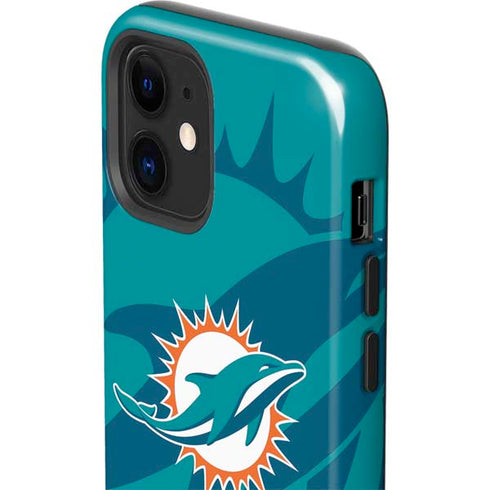 NFL Miami Dolphins Double Vision iPhone 12 Impact Case