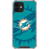 NFL Miami Dolphins Double Vision iPhone 12 Mini Clear Case
