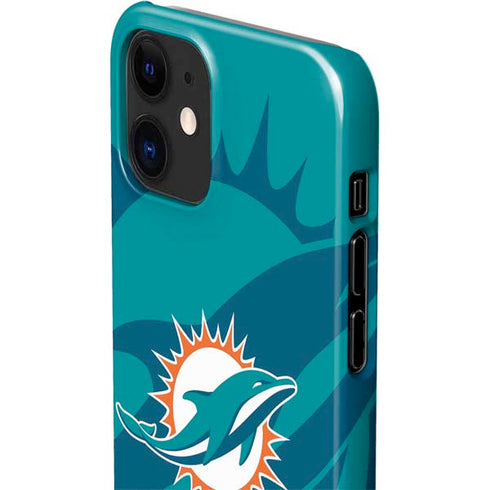 NFL Miami Dolphins Double Vision iPhone 12 Mini Lite Case