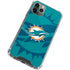 NFL Miami Dolphins Double Vision iPhone 12 Pro Clear Case