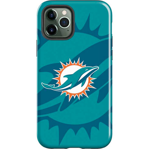 NFL Miami Dolphins Double Vision iPhone 12 Pro Impact Case