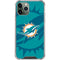 NFL Miami Dolphins Double Vision iPhone 12 Pro Max Clear Case