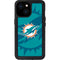 NFL Miami Dolphins Double Vision iPhone 13 Mini Waterproof Case