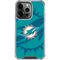 NFL Miami Dolphins Double Vision iPhone 13 Pro Clear Case