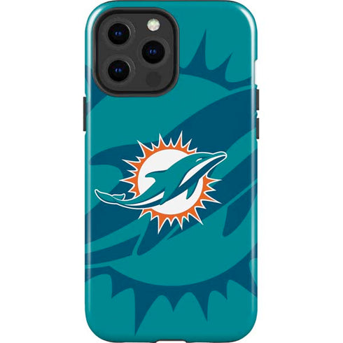 NFL Miami Dolphins Double Vision iPhone 13 Pro Max Impact Case