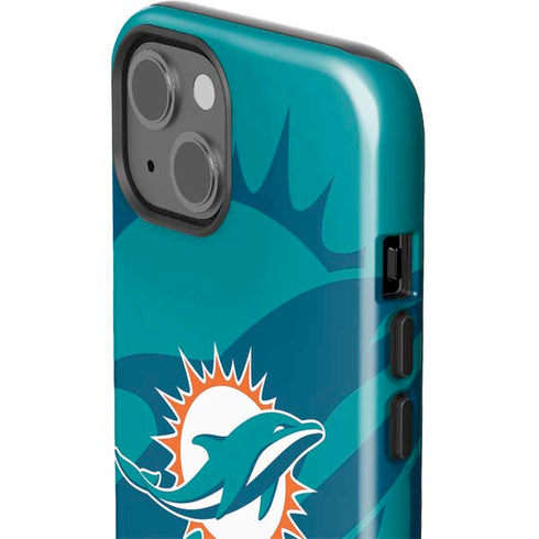 NFL Miami Dolphins Double Vision iPhone 15 Plus Impact Case