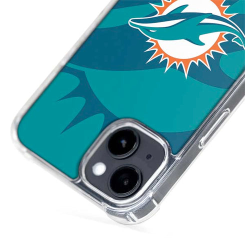 NFL Miami Dolphins Double Vision iPhone 15 Plus MagSafe Case