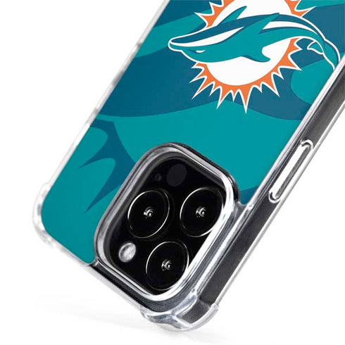 NFL Miami Dolphins Double Vision iPhone 15 Pro Max MagSafe Case