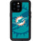 NFL Miami Dolphins Double Vision iPhone 14 Pro Max Waterproof Case