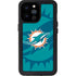 NFL Miami Dolphins Double Vision iPhone 14 Pro Max Waterproof Case