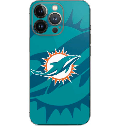 NFL Miami Dolphins Double Vision iPhone 14 Pro Skin