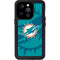 NFL Miami Dolphins Double Vision iPhone 14 Pro Waterproof Case