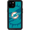 NFL Miami Dolphins Double Vision iPhone 15 Plus Waterproof Case