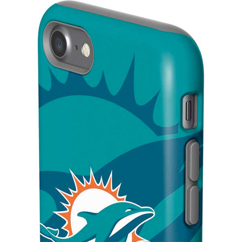 NFL Miami Dolphins Double Vision iPhone SE (2nd & 3rd Gen) Pro Case