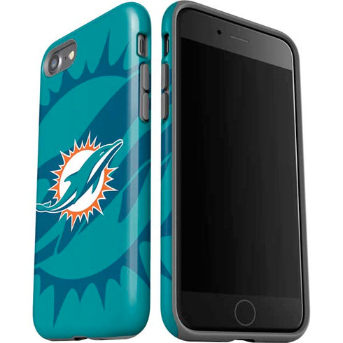 NFL Miami Dolphins Double Vision iPhone SE (2nd & 3rd Gen) Pro Case