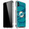NFL Miami Dolphins Double Vision iPhone XS Max Clear Case