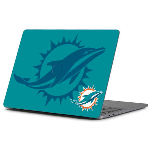 NFL Miami Dolphins Double Vision Apple MacBook Pro 13-inch Skin