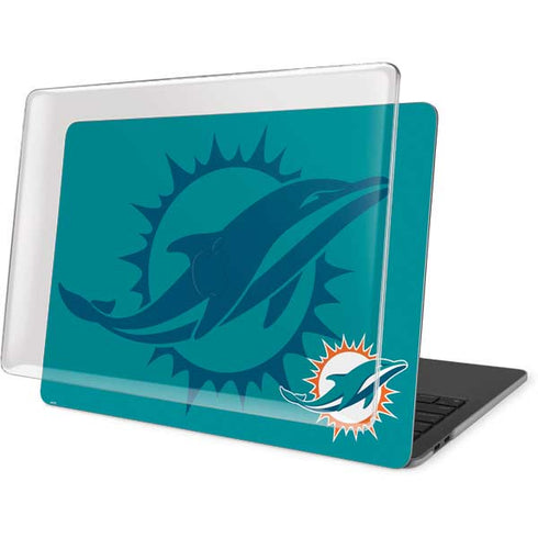 NFL Miami Dolphins Double Vision MacBook Pro 15in (2016-19) Case plus Skin
