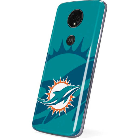 NFL Miami Dolphins Double Vision Moto E5 Plus Skin