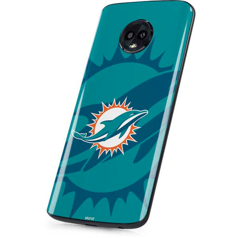 NFL Miami Dolphins Double Vision Moto G6 Skin