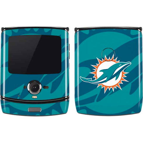 NFL Miami Dolphins Double Vision Motorola RAZR Skin