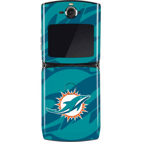 NFL Miami Dolphins Double Vision Motorola RAZR Skin