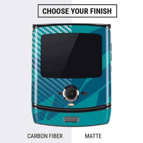 NFL Miami Dolphins Double Vision Motorola RAZR Skin
