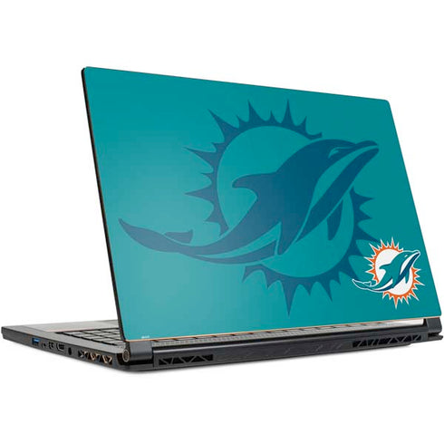NFL Miami Dolphins Double Vision MSI GS65 Stealth Laptop Skin