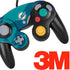 NFL Miami Dolphins Double Vision Nintendo GameCube Controller Skin