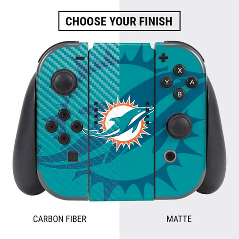 NFL Miami Dolphins Double Vision Nintendo Switch Bundle Skin