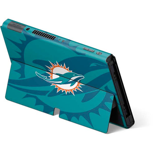 NFL Miami Dolphins Double Vision Nintendo Switch OLED (2021) Skin