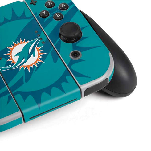 NFL Miami Dolphins Double Vision Nintendo Switch OLED (2021) Skin