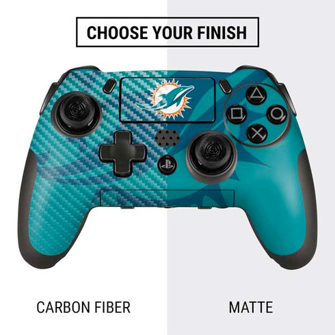 NFL Miami Dolphins Double Vision PlayStation Scuf Vantage 2 Controller Skin