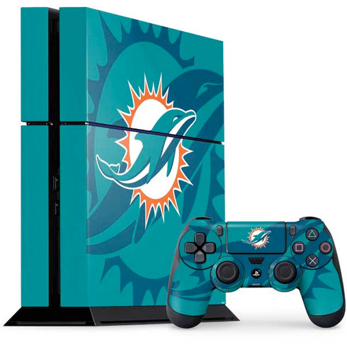 NFL Miami Dolphins Double Vision PS4 Console and Controller Bundle Skin